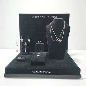 Tùy chỉnh Bộ hiển thị trang sức nhung đen mới <span class=keywords><strong>2025</strong></span> - Product Image 3