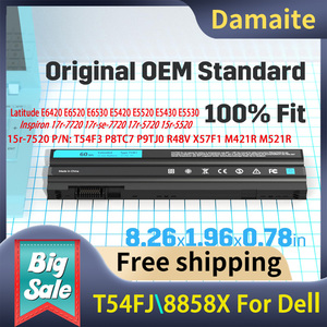 แบตเตอรี่แล็ปท็อป 11.1V T54FJ สำหรับ Dell Latitude E5420 E5520 E5430 E5530 M5Y0X แบตเตอรี่ทดแทน โรงงาน CE ขายส่ง - Product Image 2