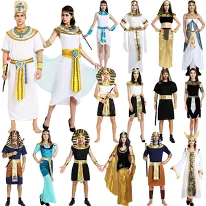 Costume Personnalisé Halloween Cosplay Fête Pharaon Égyptien Costume de Roi Adulte Pour Hommes