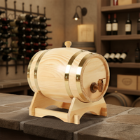 Support de bouteille de vin en chêne américain, fait main et personnalisé, 1,3 L, pour fêtes, écologique, en bois, minimaliste, rond, pour bière en stock