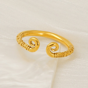Zogxin Gold Plated <b>Open</b> <b>Ring</b> Geometric Design Unisex Fashion Jewelry Gift - Product Image 4