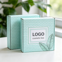 Boîte cadeau personnalisée haut de gamme portable avec impression numérique et gaufrage motif feuille ondulée, production en 72H, boîte d'expédition en carton étanche anti-écrasement