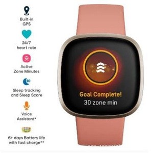EDS para Reloj Inteligente <span class=keywords><strong>Versa3</strong></span> AMOLED de Silicona con Monitorización de Frecuencia Cardíaca, Conteo de Pasos, Detección de Ejercicio y Sueño - Product Image 3