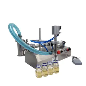 2023 manuel tek kafa sıvı dolum makinesi şişe yarı otomatik şarap şişesi dolgu küçük iş için 5000 ml