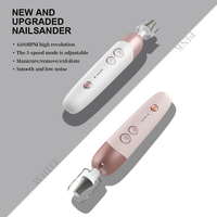 Stylo polisseur pour pédicure à usage domestique, ensemble de manucure avec 5 modes de fonctionnement, perceuse à ongles électrique rechargeable par USB portable