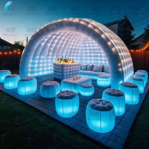 Outdoor Event Party Photo Booth Wedding LED <b>Lighted</b> Waterproof Inflatable <b>Cube</b> Tent With Air Pump for Rental Inflatable Tent Inf - Product Image 4