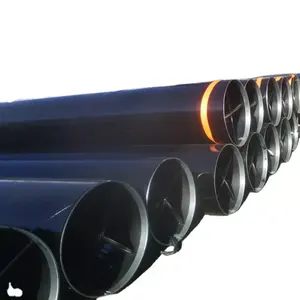 DN200 DN500 DN 600 epoxy coated cement lined steel pipe Pe Coated Spiral Welded Steel Pipe