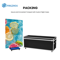 Póster LED móvil de doble cara o Triple cara para interiores y exteriores, pantalla LED de publicidad, póster Digital, pantalla de visualización a todo color