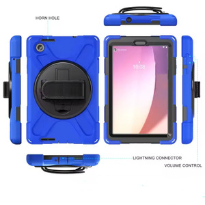 Funda para Tablet <span class=keywords><strong>Lenovo</strong></span> <span class=keywords><strong>Tab</strong></span> <span class=keywords><strong>M8</strong></span> de 8 Pulgadas con Soporte Giratorio de 360 Grados, Correa de Mano y Correa para el Hombro, <span class=keywords><strong>Precio</strong></span> de Fábrica - Product Image 6