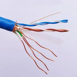 6类电缆SFTP卷轴/卷轴23AWG CCA以太网局域网UTP STP FTP SFTP 6类电缆