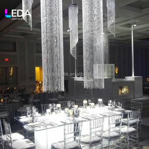 LEDA <b>Wedding</b> <b>Decoration</b> Shinning Clear Crystal Bead <b>Ceiling</b> Curtain Hanging <b>Decoration</b> for Events Decor - Product Image 2