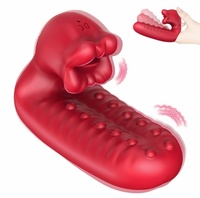 Vibrateur de doigt en forme de lèvres pour femmes, le plus vendu, pour le plaisir lesbien, masseur de style déclencheur, jouet pour adultes