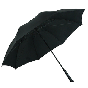 25 pulgadas 8 costillas negro sólido paraguas recto <span class=keywords><strong>para</strong></span> <span class=keywords><strong>caballero</strong></span> - Product Image 1