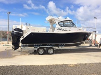 Yacht de luxe de 7,5 m (25 pieds) certifié CE, entièrement soudé, en aluminium marin 5083, bateau de pêche sportif hors-bord pour loisirs