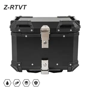 Motorcycle Metal Box Maxi-Scooter Motor Plain 45L Motorbike Trunk Aluminium Alloy Tail Box Baggage Luggage Accessories Parts