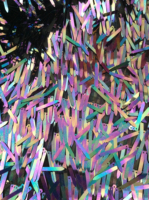 Tissu en dentelle de tulle brodé de paillettes brillantes néon