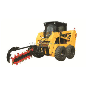 kleiner kompaktlader mit hydraulischem trennwagen /trencher/ schneckenvorrichtung /sweeper/ winkelschaben kompaktladeranlagen - Product Image 3