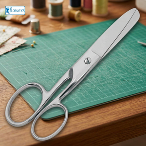 Industrial Grade Multi-Purpose <b>Scissor</b> Shear <b>Left</b> <b>Handed</b> Carpet Shears Fixed Screw Steel Handle Stainless Steel Blade Sharp - Product Image 3