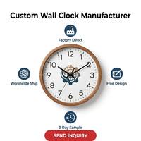 Jam Dinding Quartz Transparan Ultra-Jernih Modern Minimalis Senyap OEM Kustom untuk Dekorasi Ruang Tamu, Kantor, Hotel Grosir