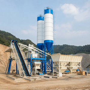 Planta Dosificadora de Concreto HZS90 de Doble Eje, Controlada por PLC, Eléctrica y Diésel, con Motor y Caja de Cambios para Alta Capacidad, Marca Corey - Product Image 2