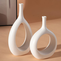 Vases en céramique modernes, bouteille à fleurs, fleurs artificielles pour la décoration de mariage