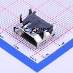QJ51191-WFD6-4F HDMI Connector Through hole Component (THT) Connector - Product Image 2