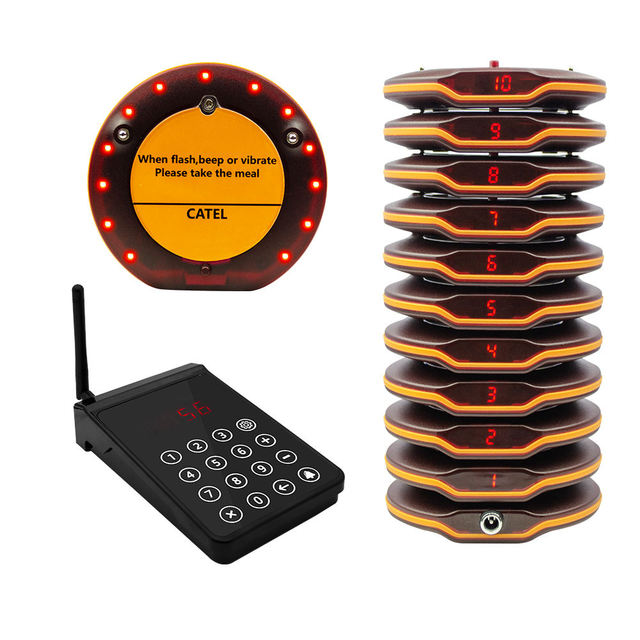CTP206 Waterproof Wireless Paging System - Restaurant Waiter Calling Queue Buzzer