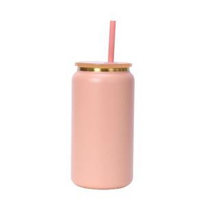Gold-plated 304 Stainless Steel Insulated <b>Gift</b> Cup 16oz Plastic-coated <b>Large</b>-capacity Straw Car Cup Customizable Cross-border - Product Image 5