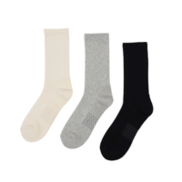 Chaussettes de sport personnalisées de haute qualité, design personnalisé, chaussettes de sport noires, chaussettes de sport pour hommes et femmes, chaussettes athlétiques en tissu éponge personnalisées