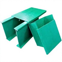 Canaux de câblage en PRV (Plastique Renforcé de Fibres) avec couvercles, résistants à la corrosion, idéaux pour les environnements chimiques difficiles, directement de l'usine.