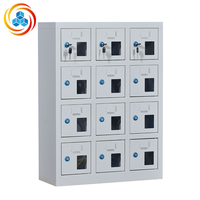 Casier électronique en acier en libre-service avec chargement USB, étanche, durable, portable, pour le stockage de téléphones portables en intérieur/extérieur