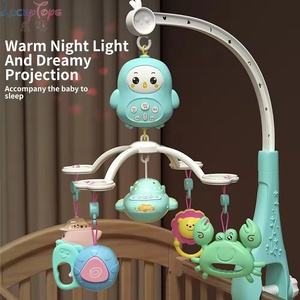 Móvil musical popular <span class=keywords><strong>para</strong></span> <span class=keywords><strong>cuna</strong></span> de bebé con juguetes colgantes, control remoto, de plástico, ecológico, con proyección y campana <span class=keywords><strong>para</strong></span> cama - Product Image 4