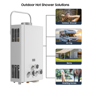 Portable 12kW 6L/min Digital Constant Temperature LPG Instant Boiler Balanced <strong>Gas</strong> Hot Water <strong>Heaters</strong> Tankless Geyser for Camping - Product Image 4