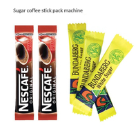 Machine à emballer automatique 3 en 1, 4 voies, sachets de café, sucre