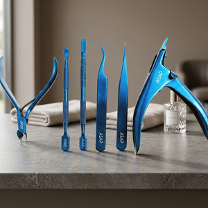 Professional Stainless Steel Manicure Pedicure <b>Nail</b> <b>Kit</b> with 6 in 1 <b>Nail</b> Clipper Cuticle Remover & Acrylic <b>Nail</b> Tip Cutter Box - Product Image 3