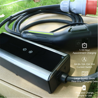 Cargador Portátil para Vehículos Eléctricos de 22KW 32A 16A Tipo 2 IEC62196-2 EVSE, Caja de Carga con Enchufe CEE y Cable de 5M