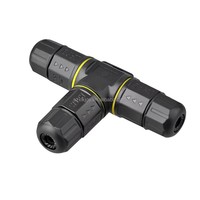Conector Eléctrico de Nylon Impermeable Tipo T F IP67/IP68 M16/M20/M25 2P/3P para Caja Adaptadora de Tira LED