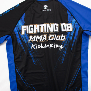 <span class=keywords><strong>Rashguard</strong></span> Personnalisable à Manches Courtes pour Surf <span class=keywords><strong>MMA</strong></span>, Équipement de Combat BJJ Jiu Jitsu, Créez Votre Propre Logo, T-shirt de Compression Sublimé <span class=keywords><strong>MMA</strong></span> - Product Image 4