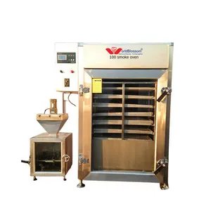 Industrial factory automatic sausage meat smokehouse,meat smoking house machine