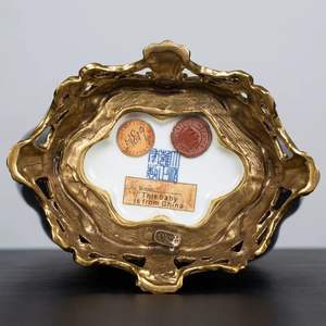 سوق قطر البحرية المسطحة مثل مزهرية السيراميك مع زهرة 3d النحاس التبعي برعم زهرية - Product Image 4