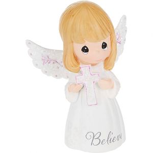 Adorno de Ángel Niña Pequeña para Decoración de Iglesia de Boda, Regalo Festivo, Adorno para el Hogar, Figuras de Resina - Product Image 1