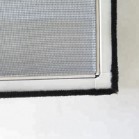 Porte moustiquaire solide au design moderne avec cadre en profilé d'aluminium Modèle magnétique pour application extérieure pour hôtels
