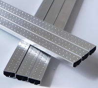 Tira decorativa de aluminio aislante de doble vidrio chino de alta calidad, diseño moderno, barra espaciadora de flexión, suministro disponible
