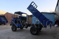 Mini camion à benne basculante diesel à double roues arrière pour l'assistance minière, camion à benne basculante diesel 4x4 pour les travaux agricoles et les petites opérations minières