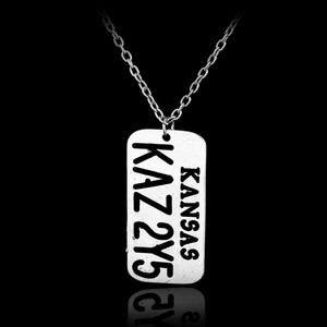 Collana Supernatural Dean targa e ciondolo stella Kansas <span class=keywords><strong>KAZ</strong></span> 2 y5 - Product Image 5