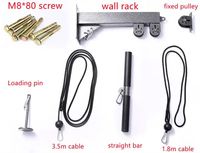 Machine à câble murale de gymnastique à domicile accessoires d'entraînement triceps biceps système de poulie fitness équipement de corde à tirer vers le bas