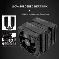 Thermalright Royal Pretor 130 noir 158mm double tour CPU refroidisseur d'air 6 tuyaux de chaleur doubles ventilateurs PWM