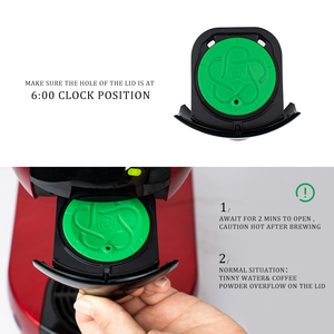 Mise à niveau <span class=keywords><strong>Vert</strong></span> Réutilisable Pour Acier <span class=keywords><strong>Dolce</strong></span> <span class=keywords><strong>Gusto</strong></span> Café <span class=keywords><strong>Capsule</strong></span> Plastique Machine Filtre Rechargeable Faire Conserver la meilleure faveur de café - Product Image 6