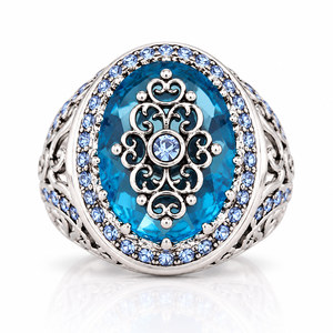 Bohemian Ring for Women Ethnic Inspired Bold Statement Finger Ring Unique Artistic Design for Daily Wear Party Street Style - Product Image 1