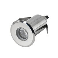 Spot LED 12 volts 3W en acier inoxydable IP68 étanche blanc chaud à intensité variable pour piscines et fontaines